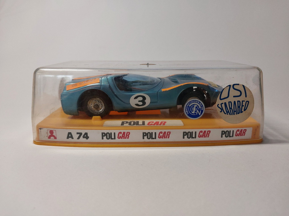 POLICAR A74 OSI SCARABEO VETRI AZZURRI IN SCATOLA