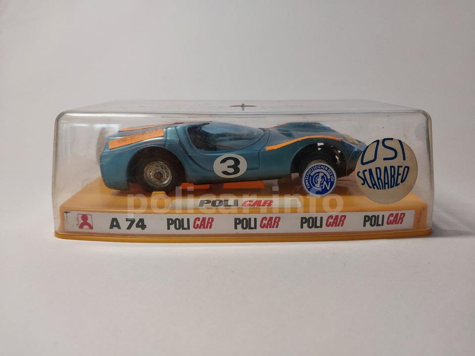 POLICAR A74 OSI SCARABEO VETRI AZZURRI IN SCATOLA