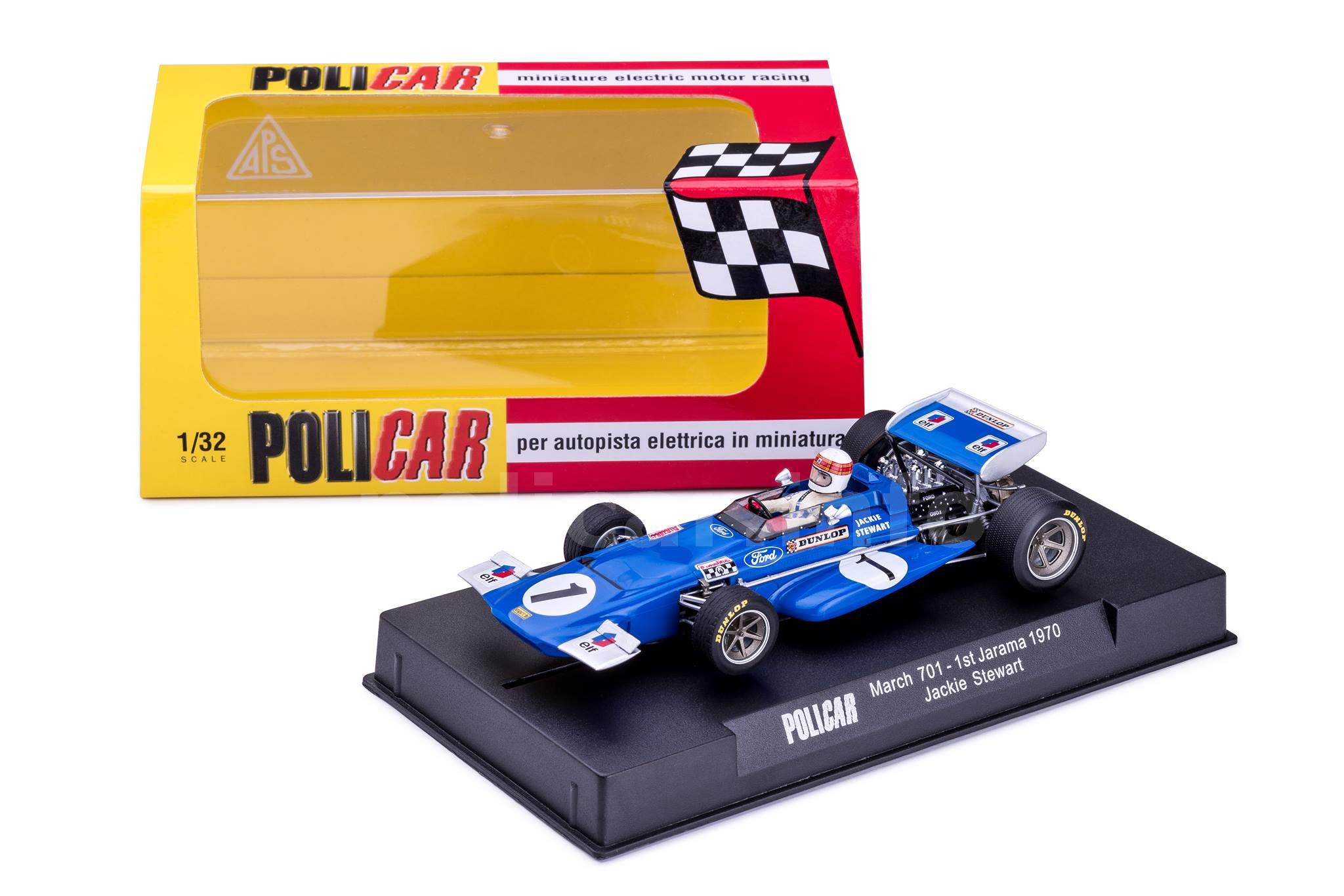 March 701 - #1 Jackie Stewart - 1st Jarama 1970  (POLICAR by Slot.it - CAR04B)